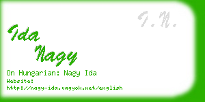 ida nagy business card